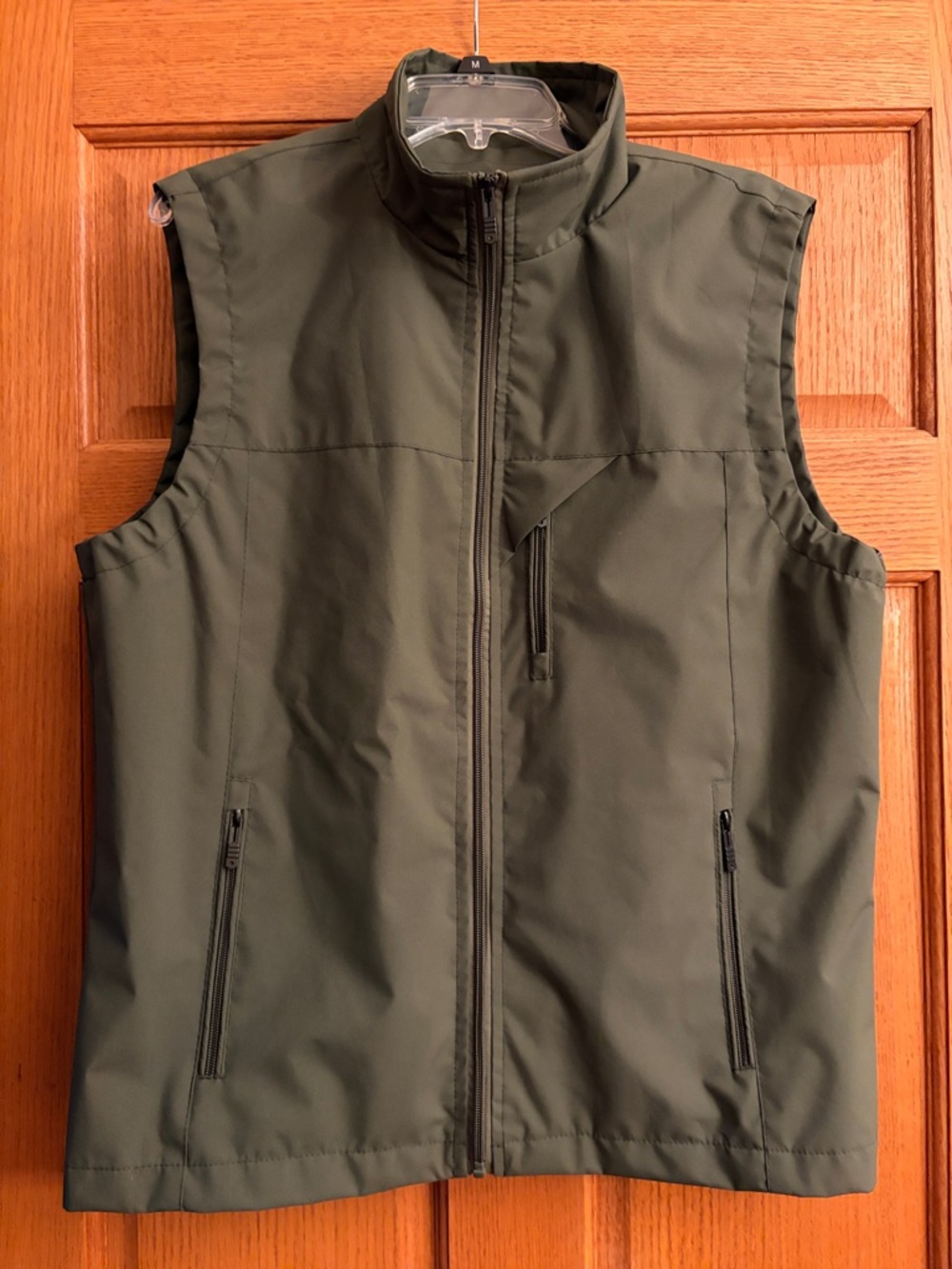 Men's Lightweight Stand Collar Vest Jacket, Size XL